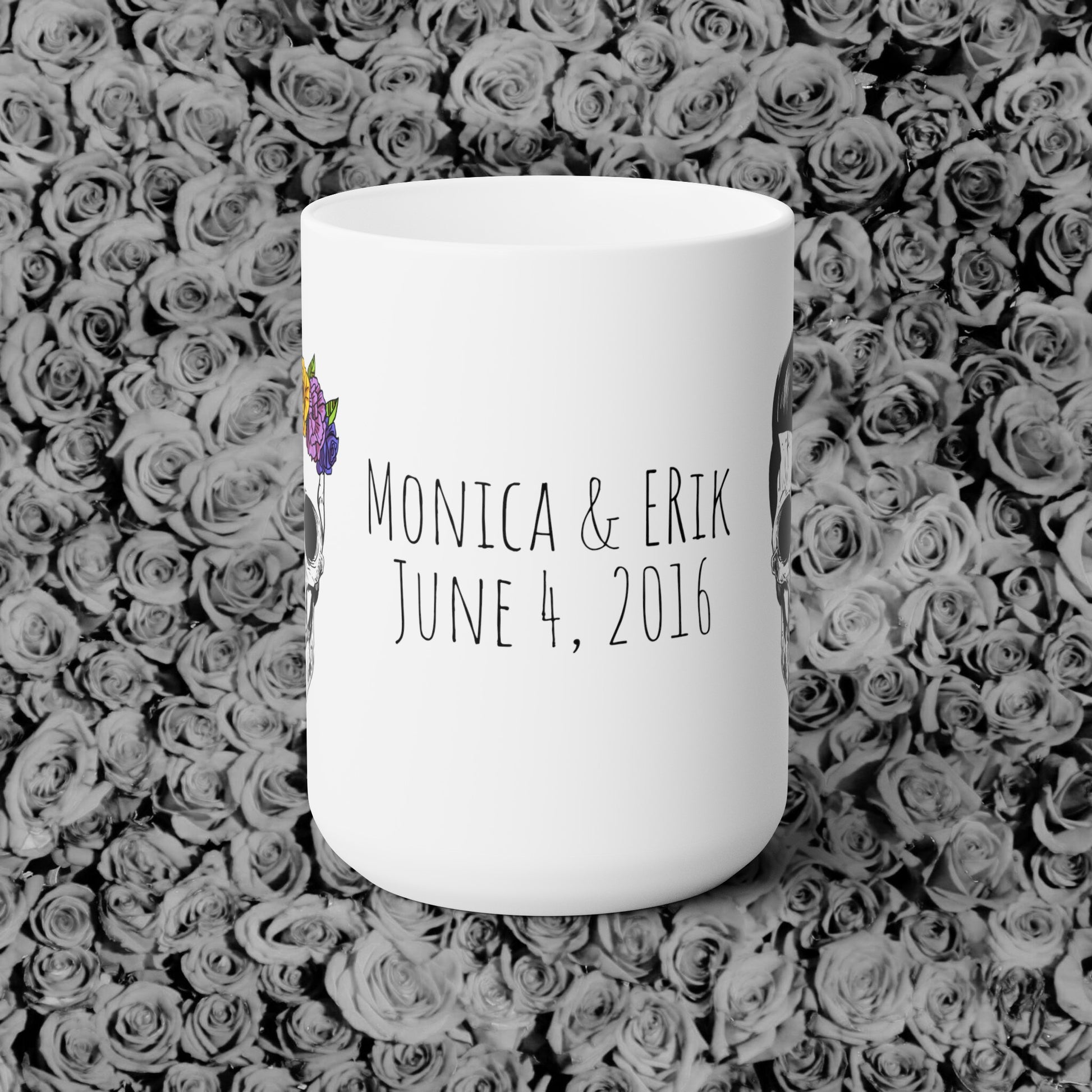 Personalized Day Of The Dead Coffee Mugs For Couples Mug Brides by Emilia Milan 