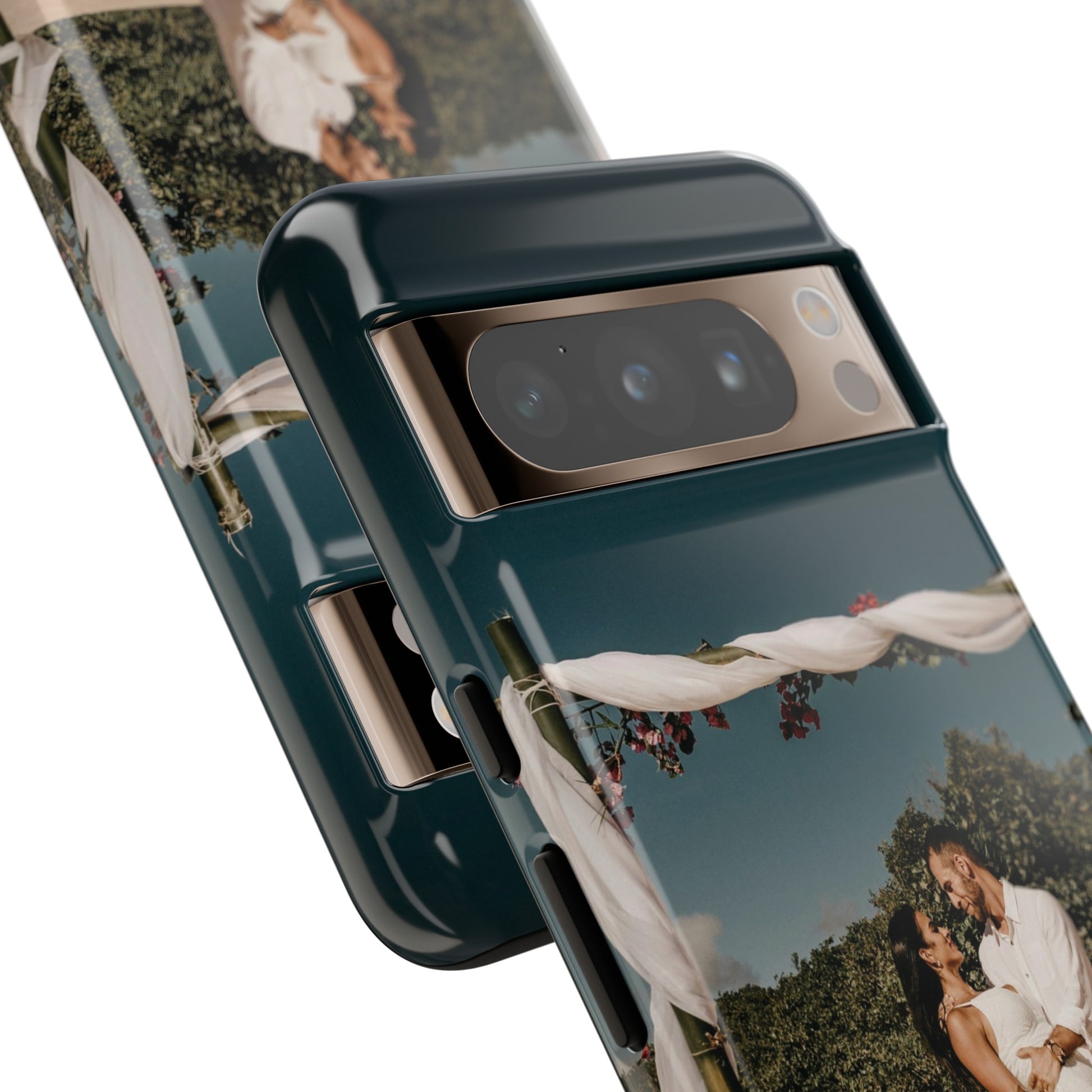 Personalized Phone Cases With Picture, Names and Date Phone Case Brides by Emilia Milan 