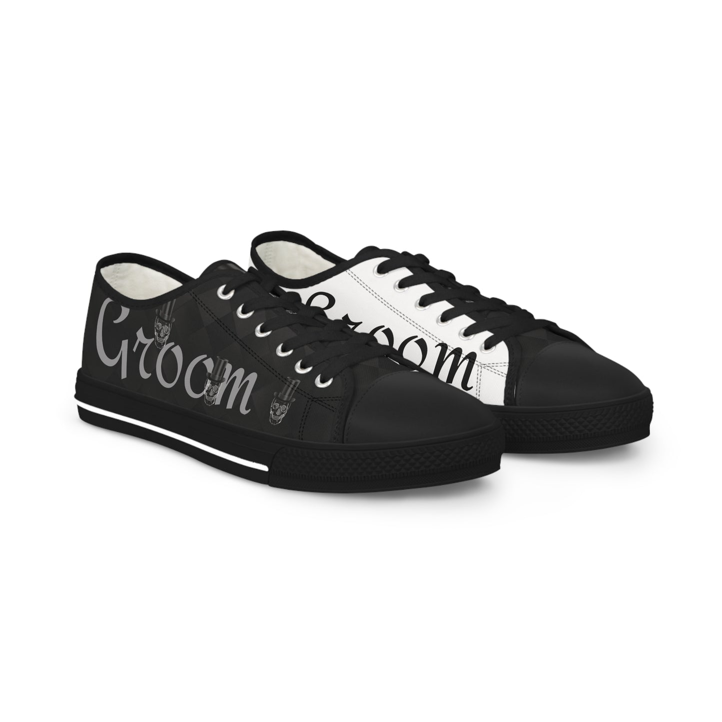 Gothic Groom Sneakers Shoes Brides by Emilia Milan 