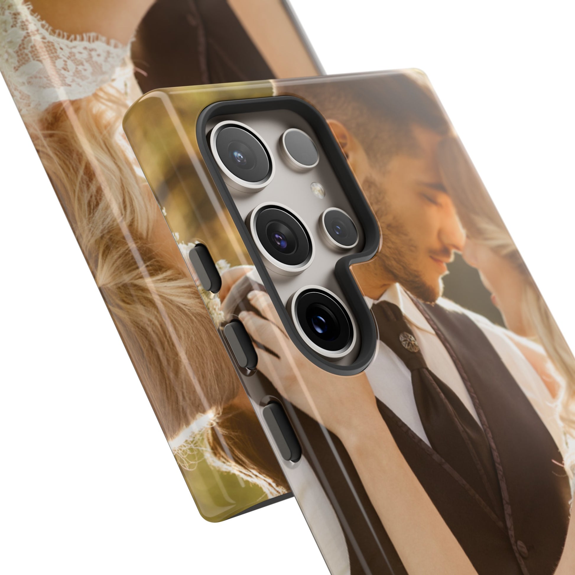 Personalized Phone Cases With Picture, Names and Date Phone Case Brides by Emilia Milan 