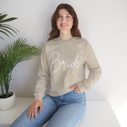 Bride Sweatshirt With Personalized Initials On Left Sleeve Sweatshirt Brides by Emilia Milan 