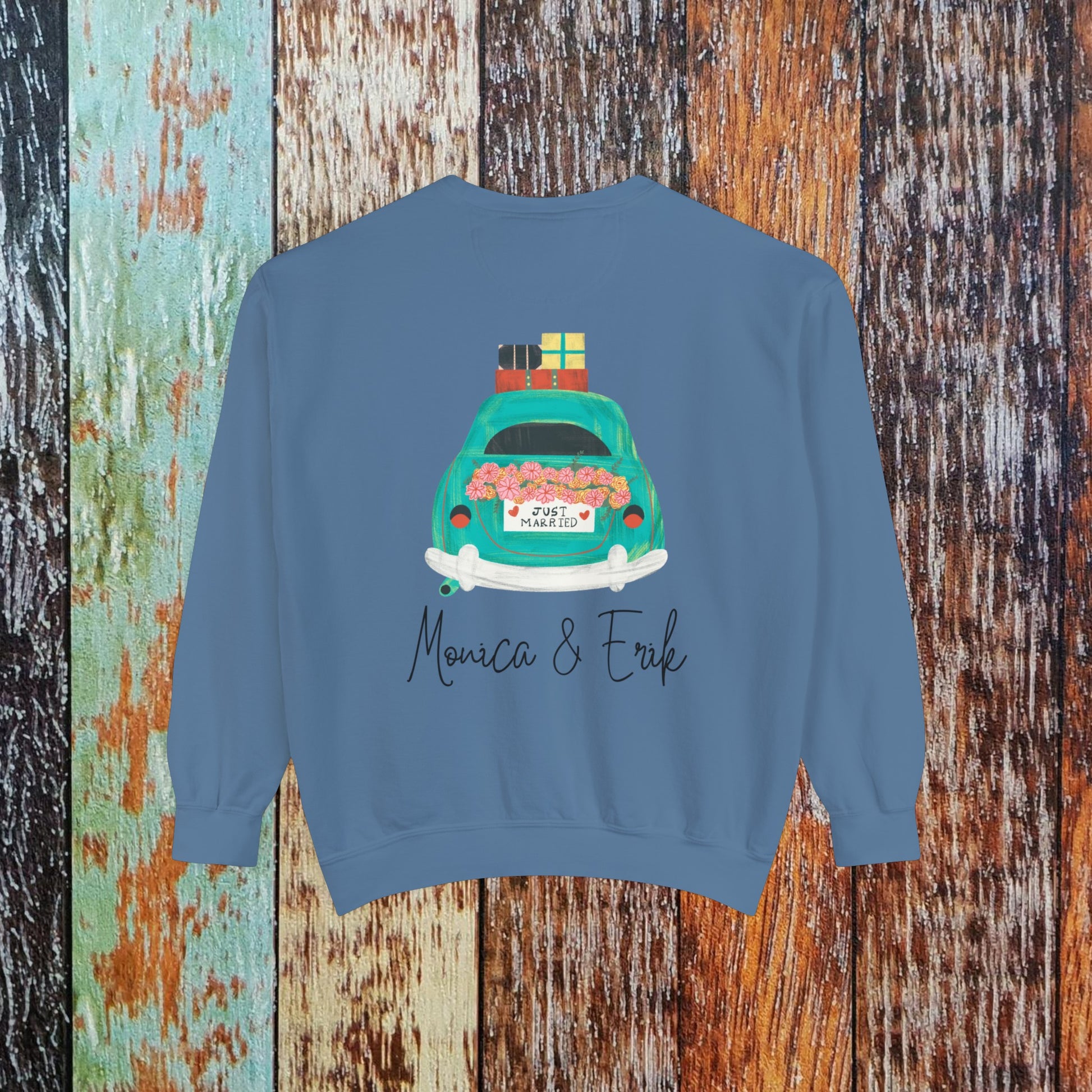 Couples Just Married Sweatshirts Sweatshirt Brides by Emilia Milan 