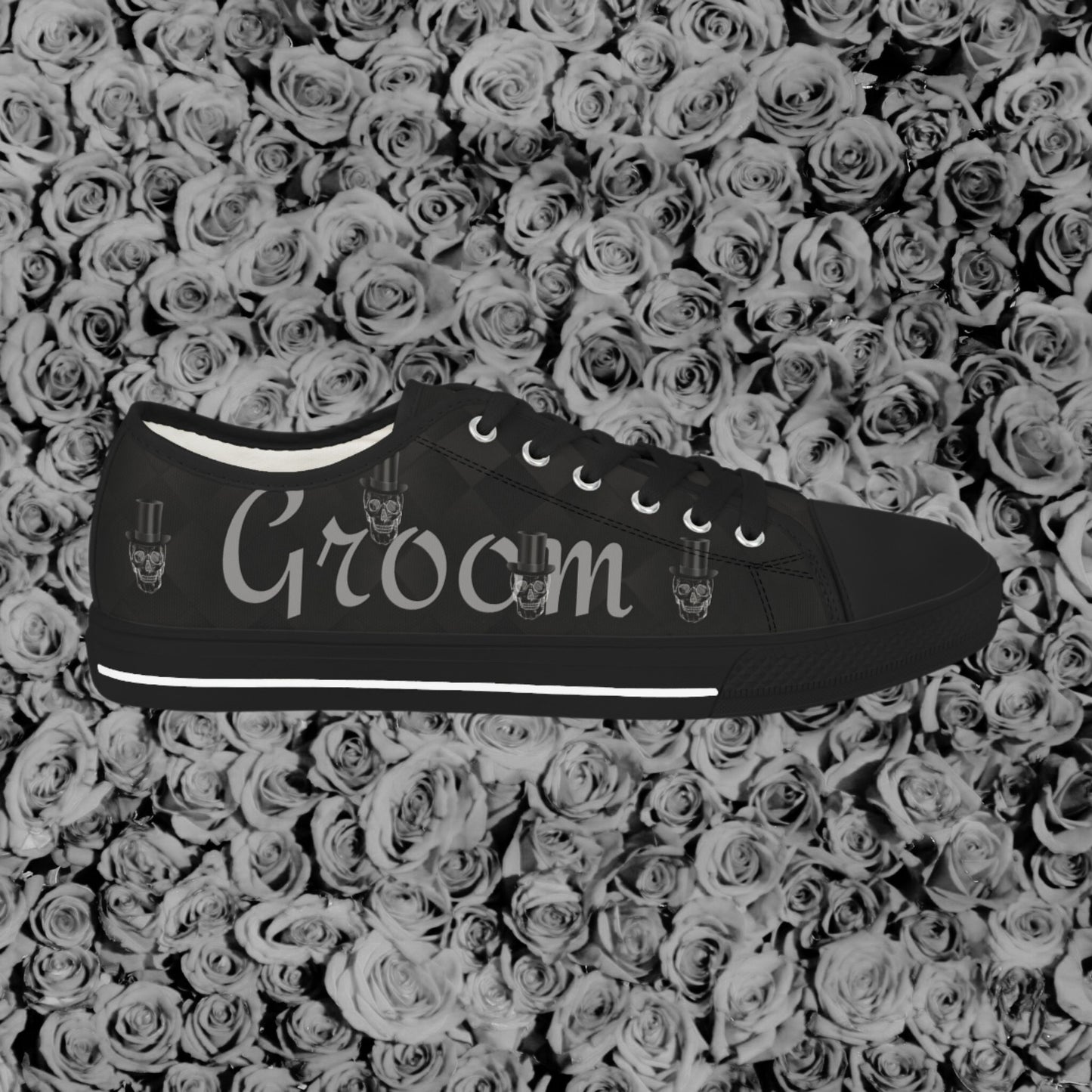 Gothic Groom Sneakers Shoes Brides by Emilia Milan 