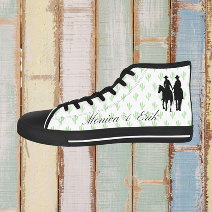 Personalized Western Groom Sneakers Shoes Brides by Emilia Milan 