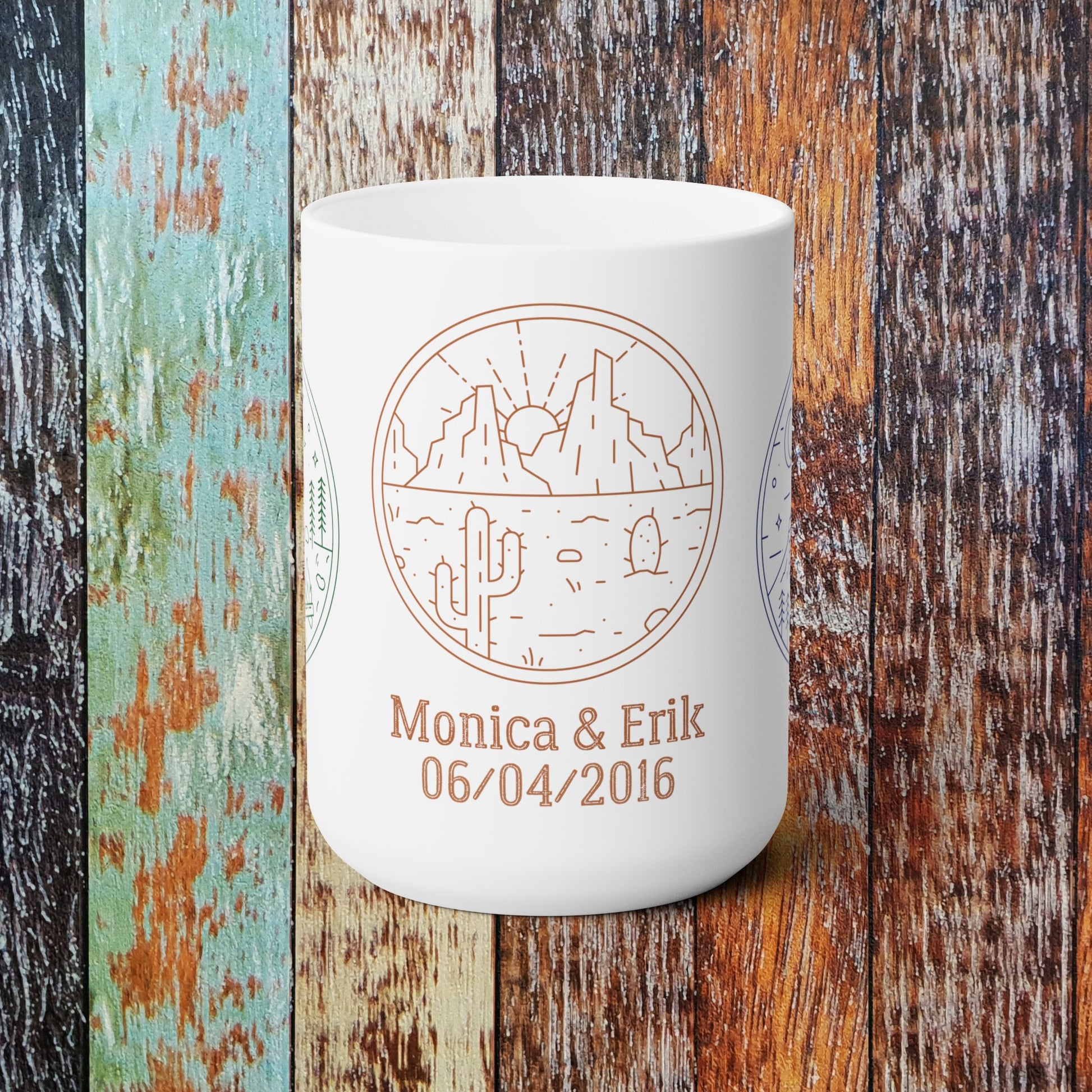 Personalized Coffee Mugs For Traveling Couple Mug Brides by Emilia Milan 