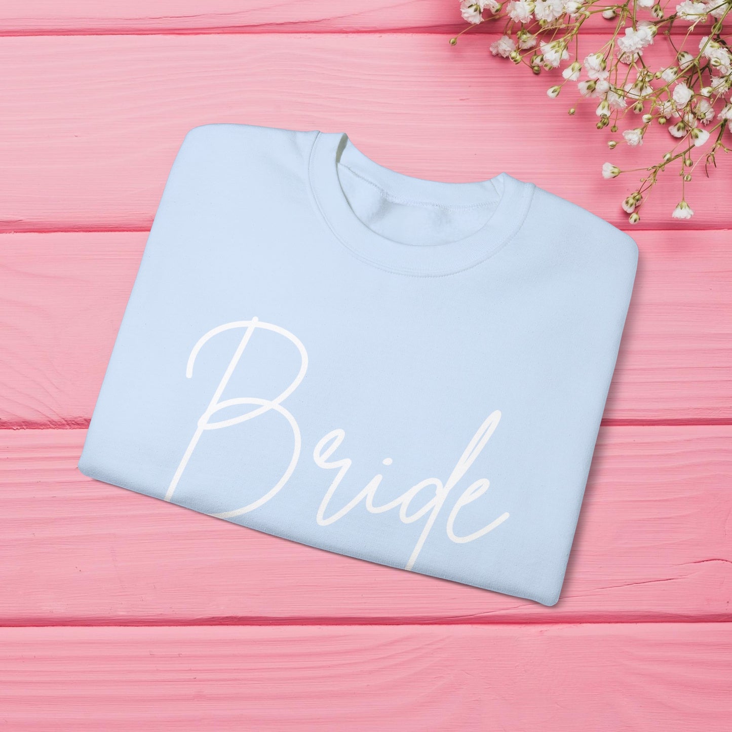 Bride Sweatshirt With Personalized Initials On Left Sleeve Sweatshirt Brides by Emilia Milan 