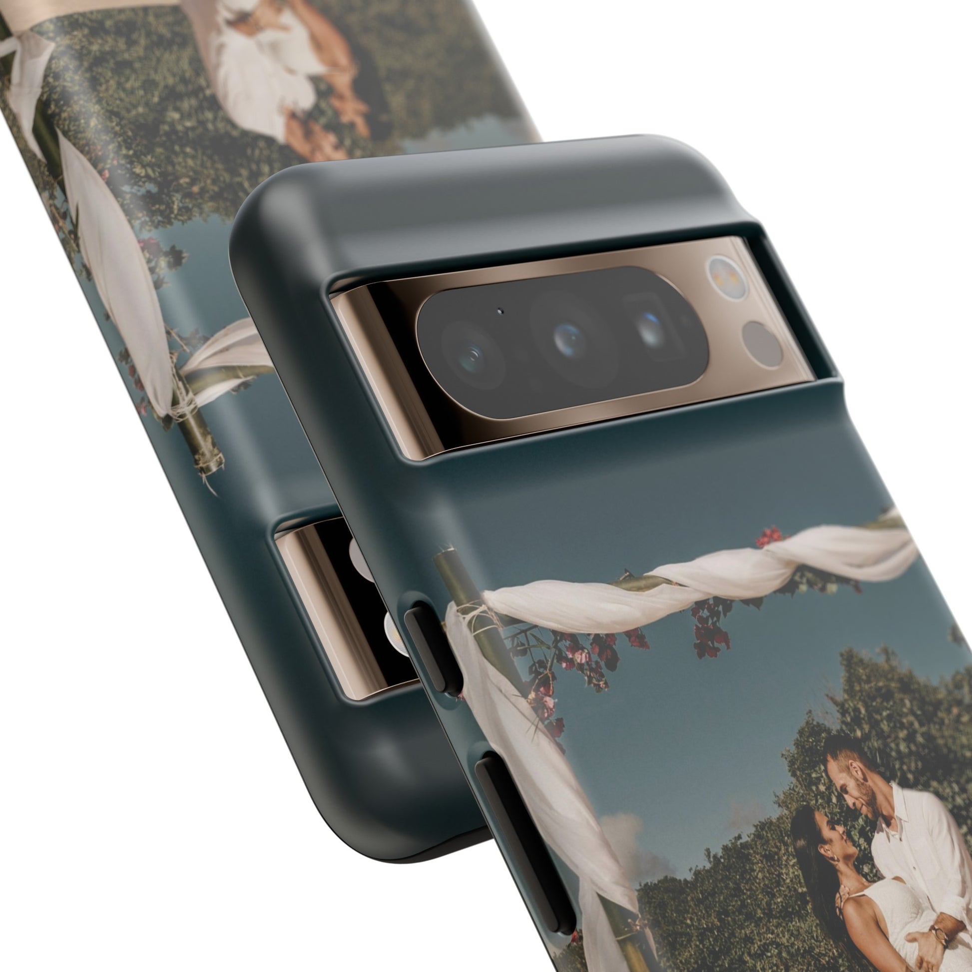 Personalized Phone Cases With Picture, Names and Date Phone Case Brides by Emilia Milan 