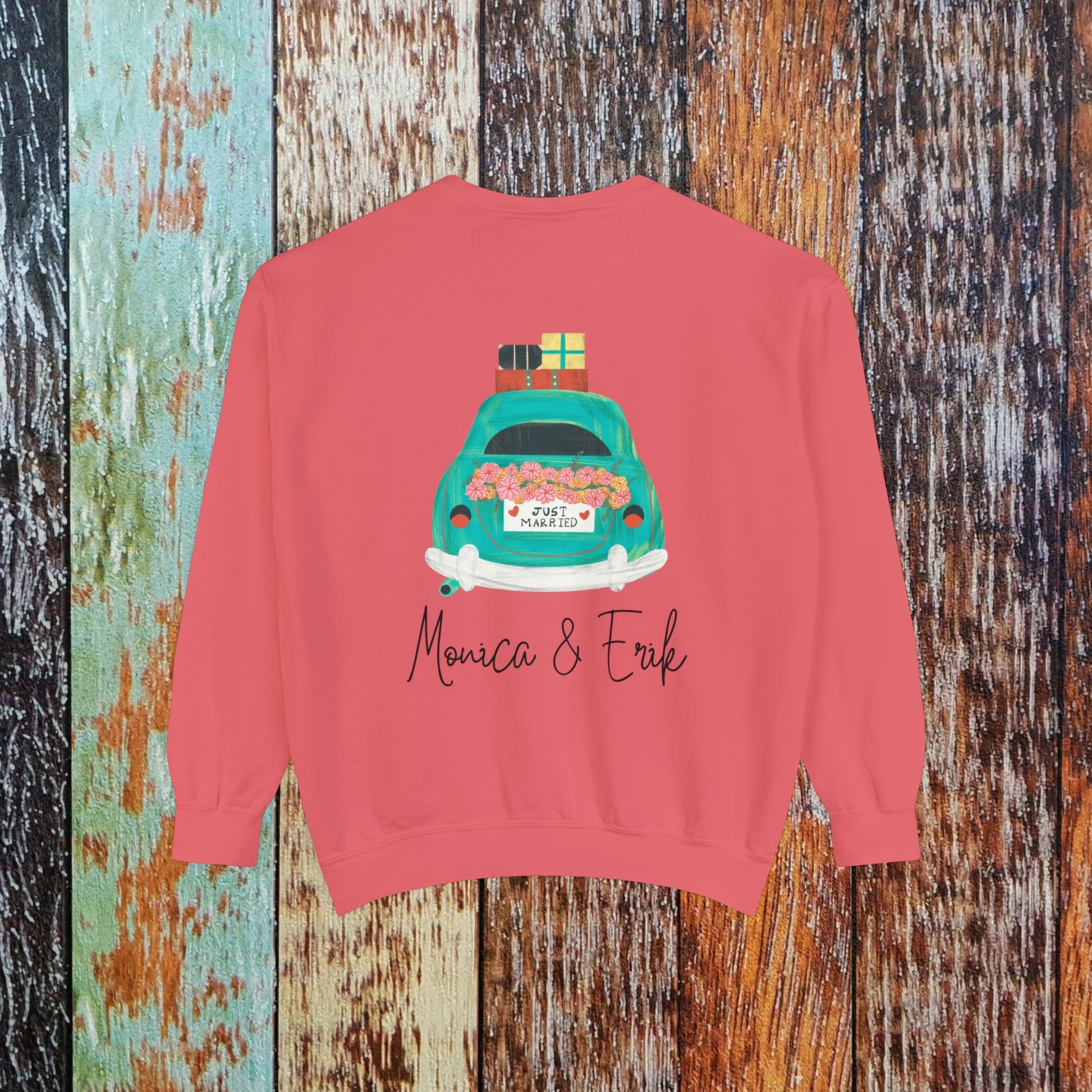 Couples Just Married Sweatshirts Sweatshirt Brides by Emilia Milan 