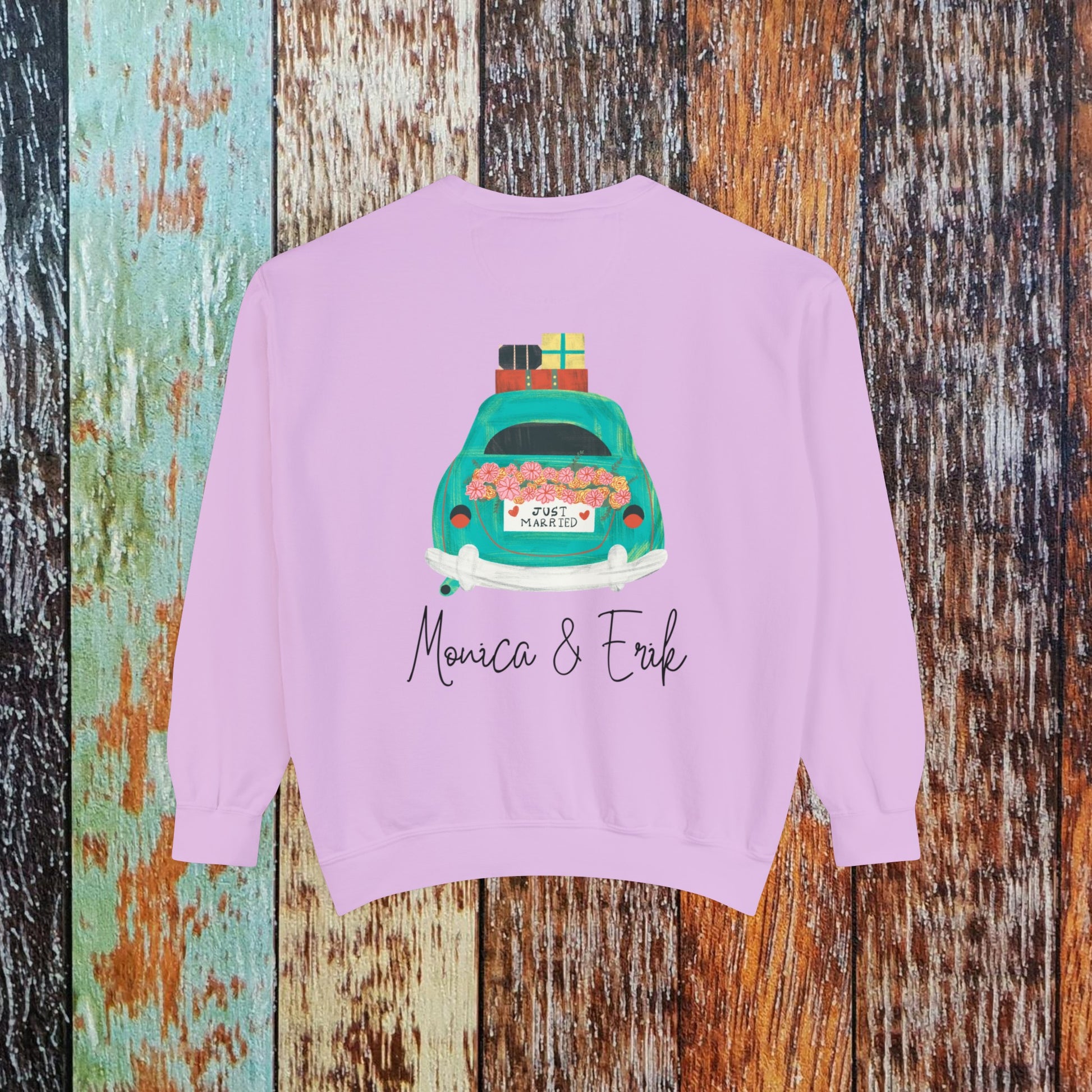 Couples Just Married Sweatshirts Sweatshirt Brides by Emilia Milan 