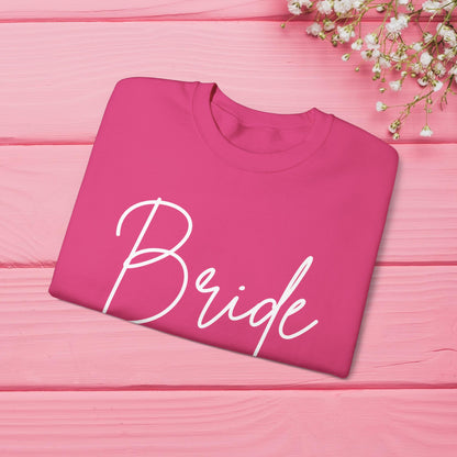 Bride Sweatshirt With Personalized Initials On Left Sleeve Sweatshirt Brides by Emilia Milan 