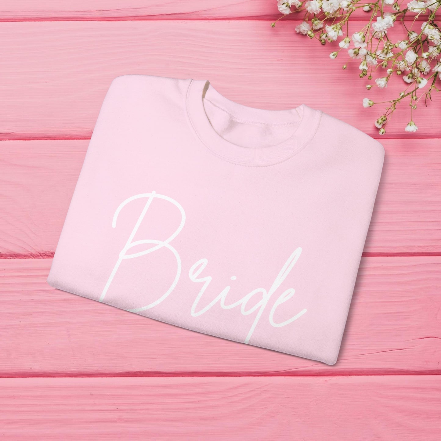 Bride Sweatshirt With Personalized Initials On Left Sleeve Sweatshirt Brides by Emilia Milan 