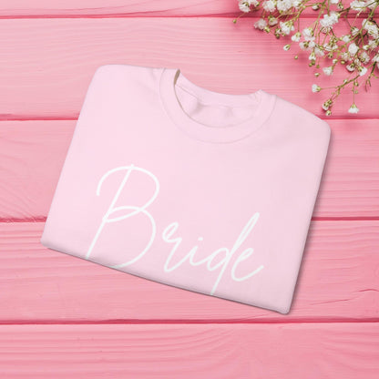 Bride Sweatshirt With Personalized Initials On Left Sleeve Sweatshirt Brides by Emilia Milan 