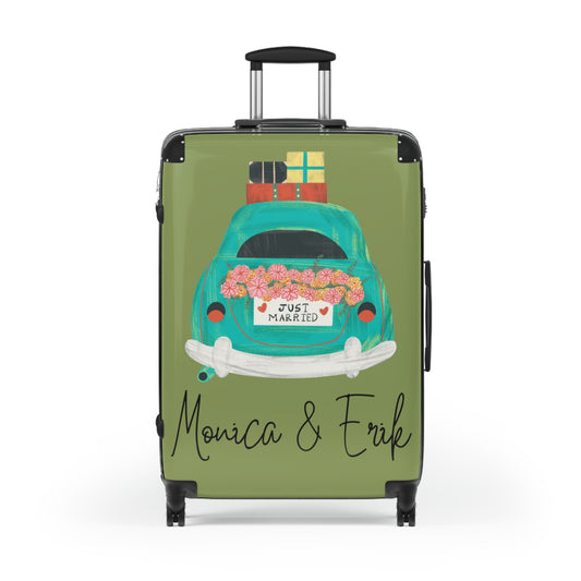 Personalized Suitcase Wedding Gift Suitcase Brides by Emilia Milan 