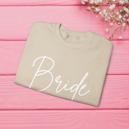 Bride Sweatshirt With Personalized Initials On Left Sleeve Sweatshirt Brides by Emilia Milan 