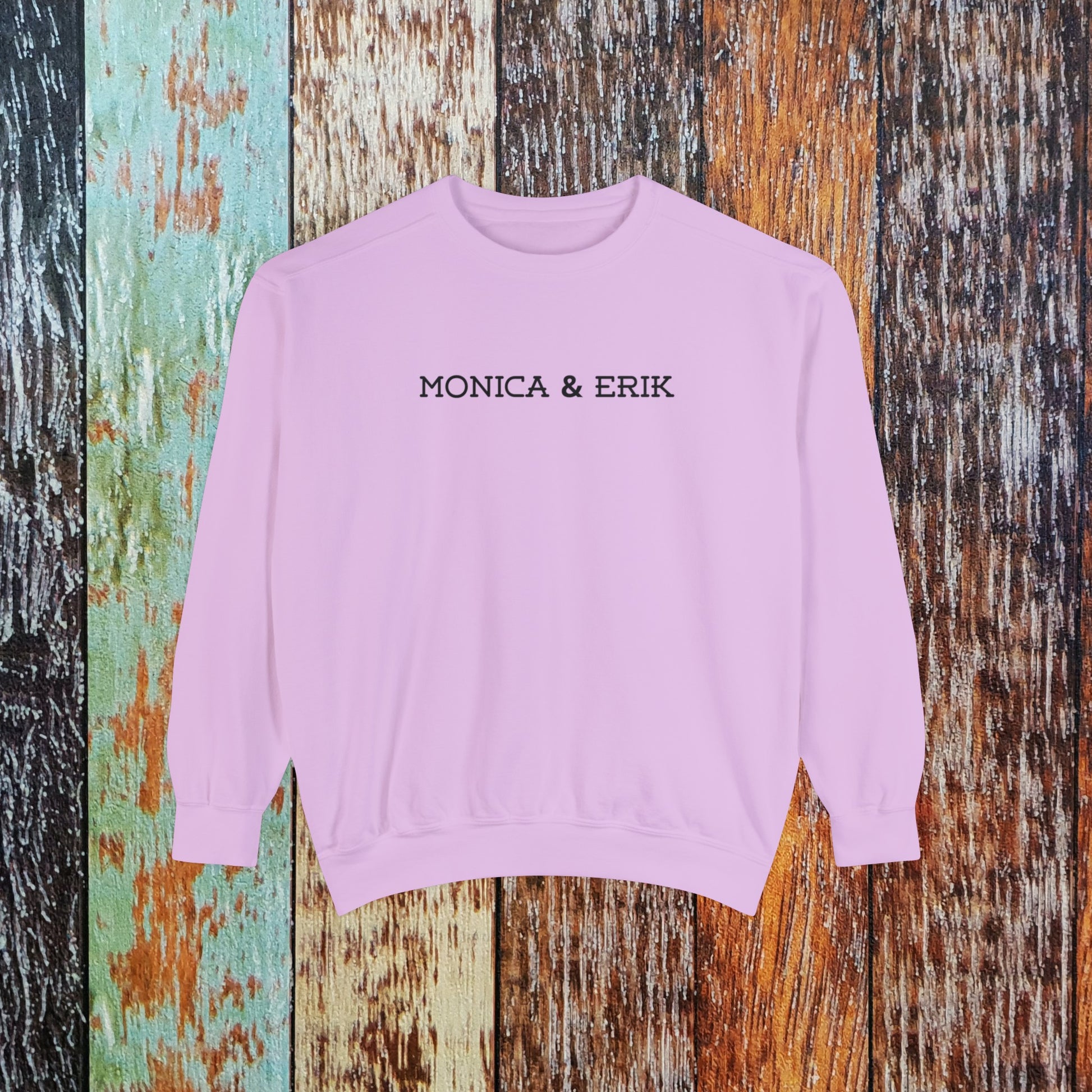 Personalized Just Married Couples Sweatshirts Sweatshirt Brides by Emilia Milan 