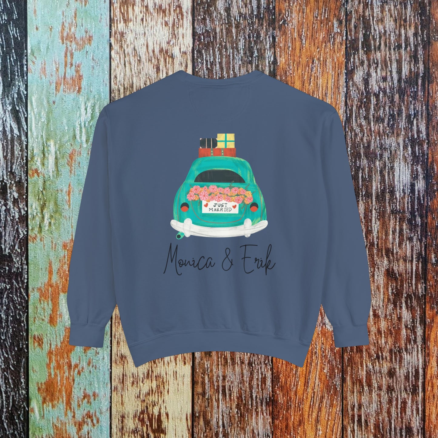 Couples Just Married Sweatshirts Sweatshirt Brides by Emilia Milan 