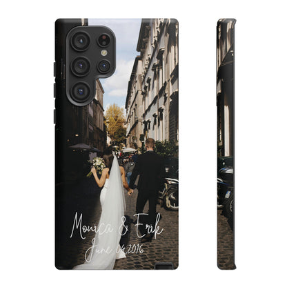 Personalized Phone Cases With Picture, Names and Date Phone Case Brides by Emilia Milan 