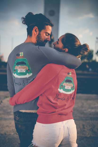 Couples Just Married Sweatshirts Sweatshirt Brides by Emilia Milan 