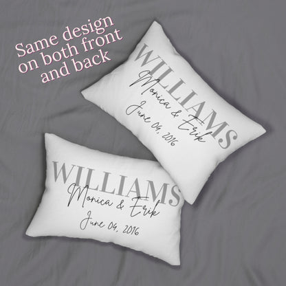 Personalized Pillows For Couples Home Decor Brides by Emilia Milan 