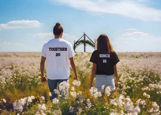 Together Since Couples Shirts T-Shirt Brides by Emilia Milan 