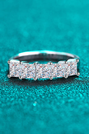 Romantic Surprise 2 Carat Moissanite Rhodium-Plated Ring Moissanite Jewelry Brides by Emilia Milan 