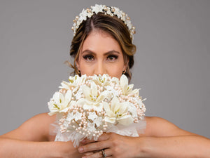 Olivia Boho Wedding Headband Wedding Hair Pieces Brides by Emilia Milan 