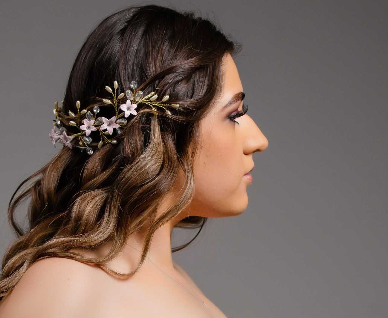 Elizabeth Bridal Hair Vine Wedding Hair Vines Brides by Emilia Milan 