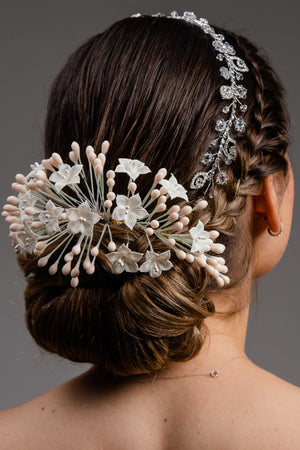 Berciana Crystals Bridal Hair Vine Wedding Hair Vines Brides by Emilia Milan 