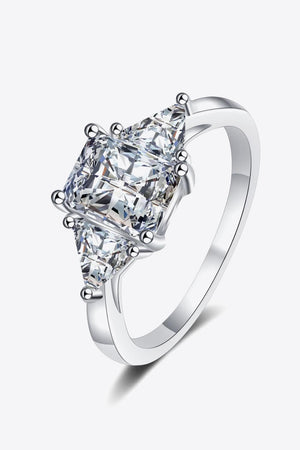 3 Carat Moissanite 925 Sterling Silver Rhodium-Plated Ring Moissanite Jewelry Brides by Emilia Milan 