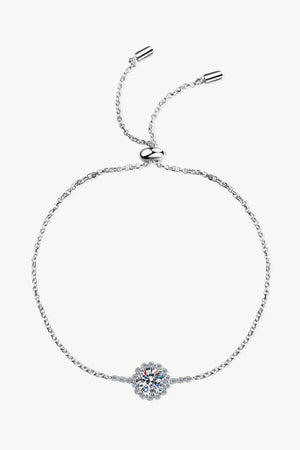 1 Carat Moissanite Chain Bracelet Moissanite Jewelry Brides by Emilia Milan 