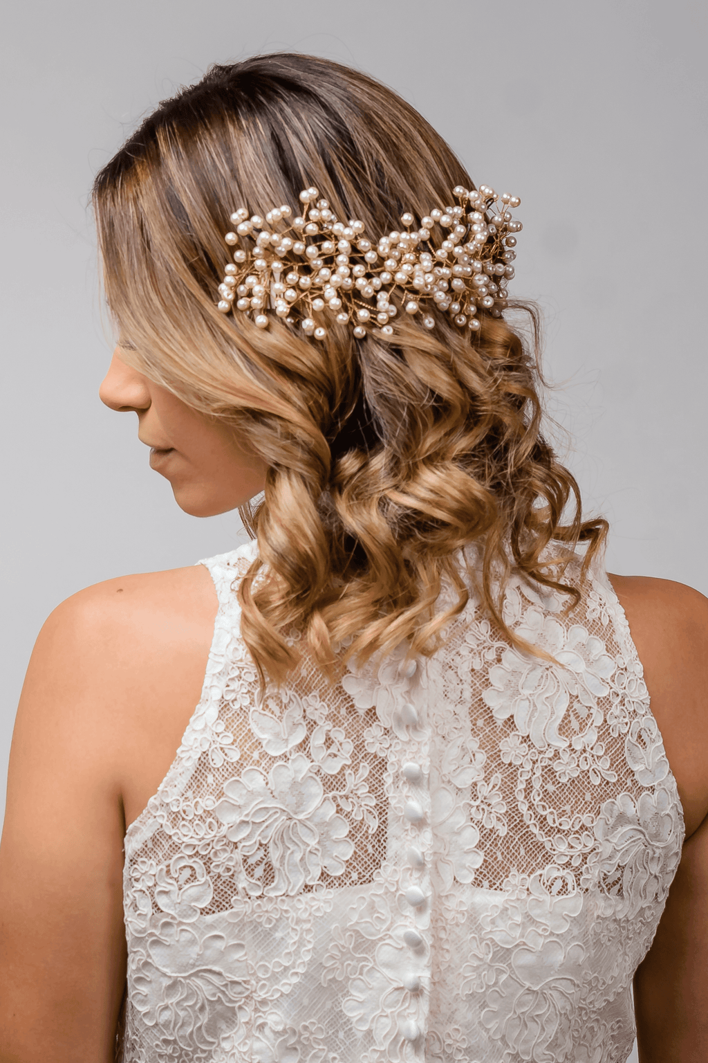 Isabella Pearl Hair Vine Wedding Hair Vines Brides by Emilia Milan 